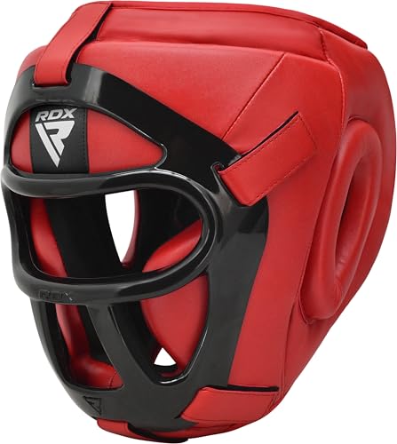 RDX Boxing Headgear MMA Muay Thai Removable Face Grill Head Gear for Sparring Grappling Martial Arts Kickboxing Taekwondo Karate BJJ Training - Image 1