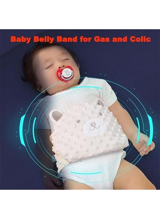 Baby Colic Gas Relief Belly Band 0-3 Years Natural Warm Compress For Upset Stomach Soothing Newborn Infant Colic Abdominal Pain Anti Bloating Miracle For Fussy Babies - Image 3
