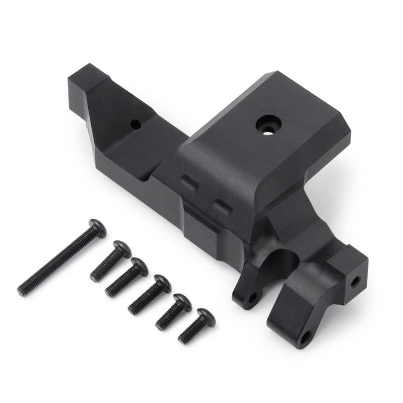RCLIONS Aluminum Alloy Motor Mount Base Bracket for TRX4 T4 110 RC Crawler Car Upgrades Parts Black - Image 3