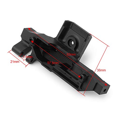 RCLIONS Aluminum Alloy Motor Mount Base Bracket for TRX4 T4 110 RC Crawler Car Upgrades Parts Black - Image 5
