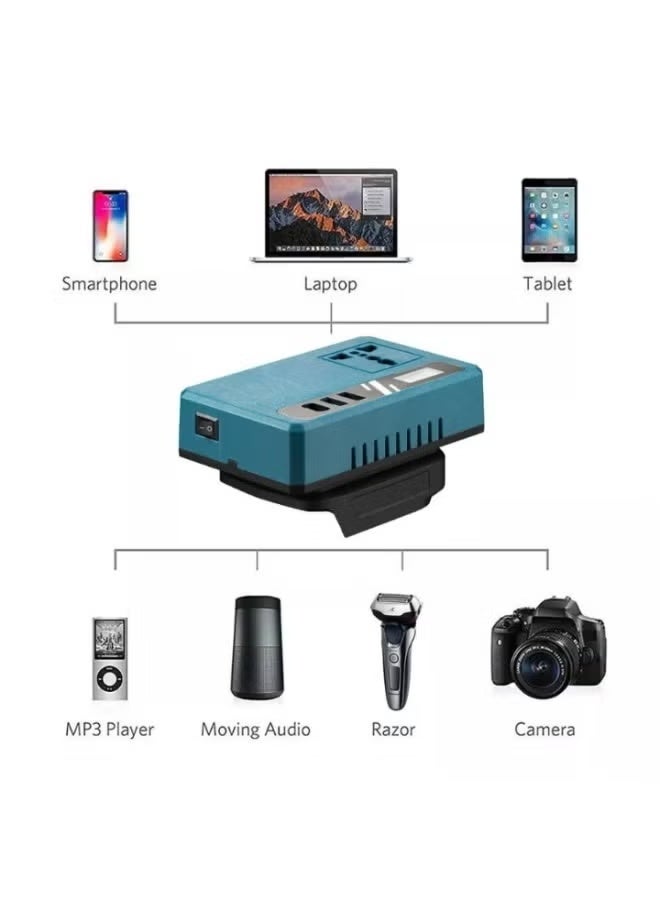 JAJEEK Intelligent Portable Power Inverter for Car & Home – High Compatibility DC 21V-180V to 220V AC with Fast Flash Charging & Anti-Shock Protection - Image 3