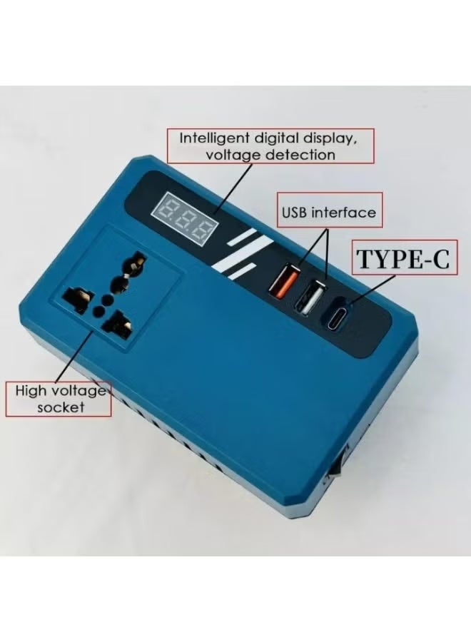 JAJEEK Intelligent Portable Power Inverter for Car & Home – High Compatibility DC 21V-180V to 220V AC with Fast Flash Charging & Anti-Shock Protection - Image 2