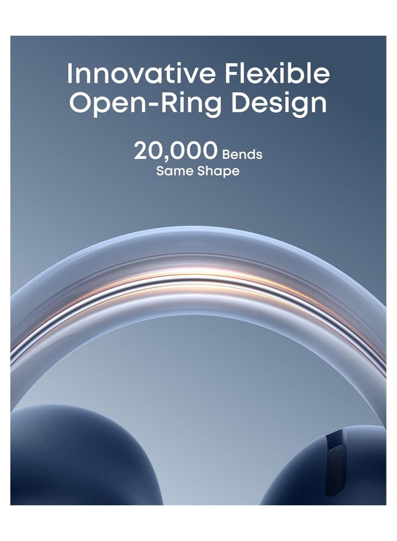 Soundcore AeroClip by Anker, Open-Ear Earbuds, Clip-On Headphones, Adaptive Comfort, Clear Calls with 4 Mics and AI, Stable Fit, 12mm Drivers for Crisp Sound, Open-Ring Design ‎Blue - Image 3
