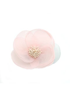 Elegant Silk Cloth Beautiful Flower Hair Claw Clip Hair Pin for Women A93Pink