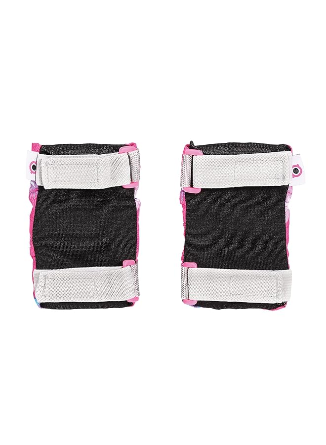 جلوبير وسادات للأطفال الصغار (المرفقين والركبتين) وردي غامق/أزهار - Image 3