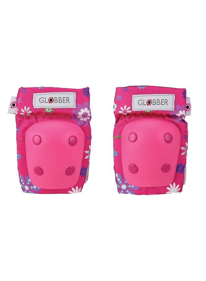 جلوبير وسادات للأطفال الصغار (المرفقين والركبتين) وردي غامق/أزهار - Image 4