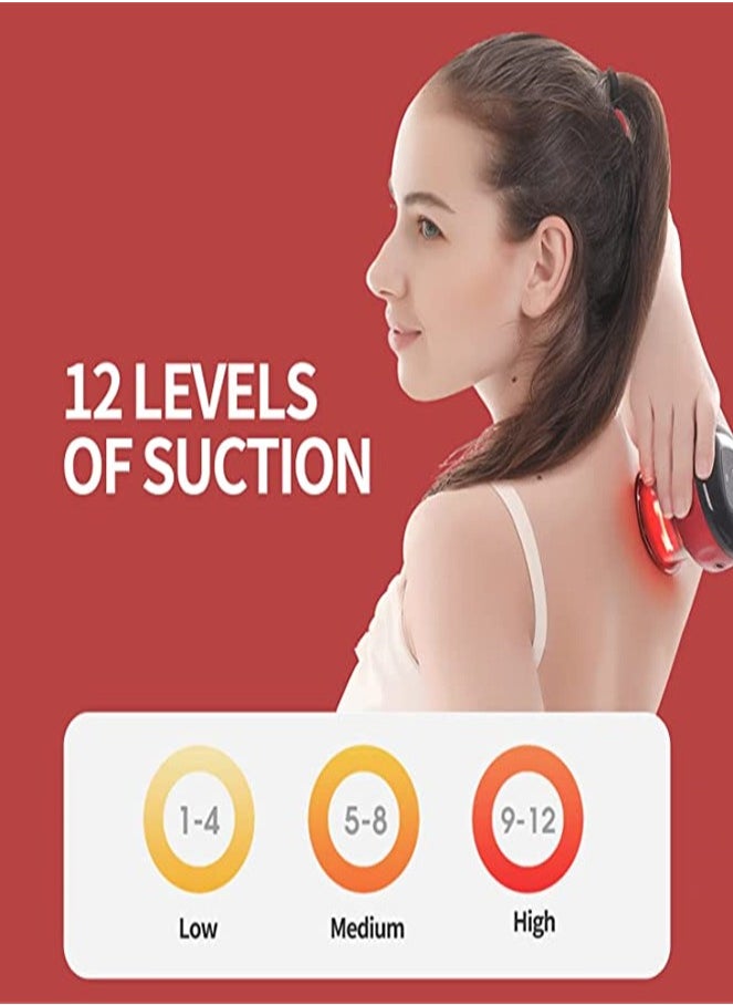ULHYC Smart Dynamic Cupping Therapy Set  Cellulite Massager 3 in 1 Vacuum Therapy Machine Cellulite Remover  Gua Sha Massage Tool with12 Level Temperature and Suction massage machine  - Image 4
