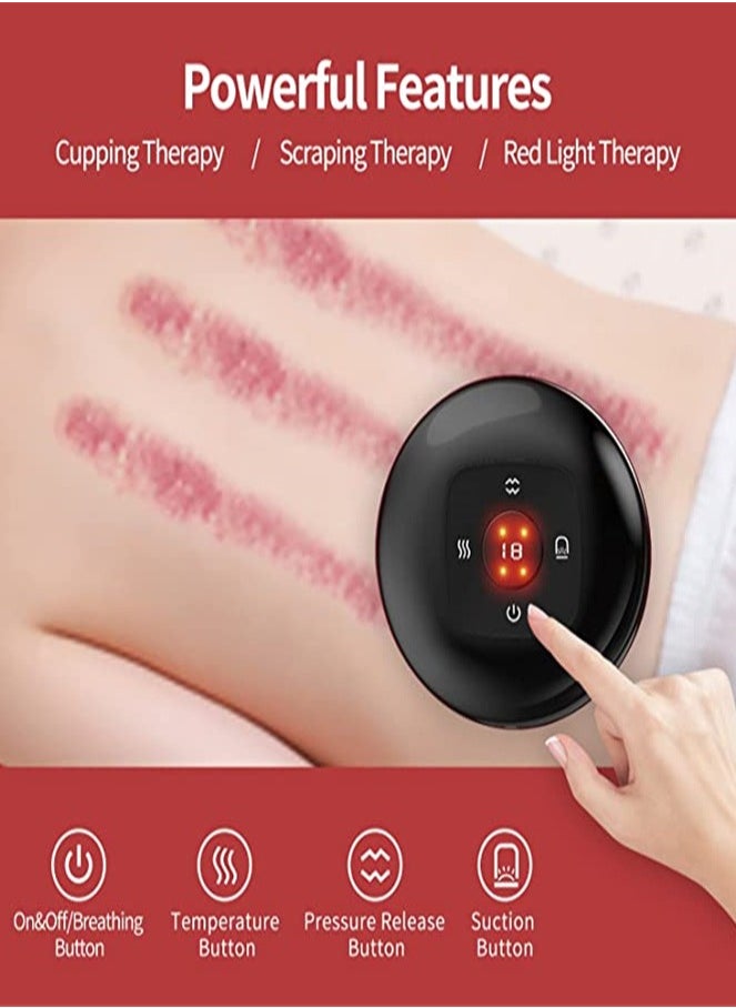 ULHYC Smart Dynamic Cupping Therapy Set  Cellulite Massager 3 in 1 Vacuum Therapy Machine Cellulite Remover  Gua Sha Massage Tool with12 Level Temperature and Suction massage machine  - Image 3