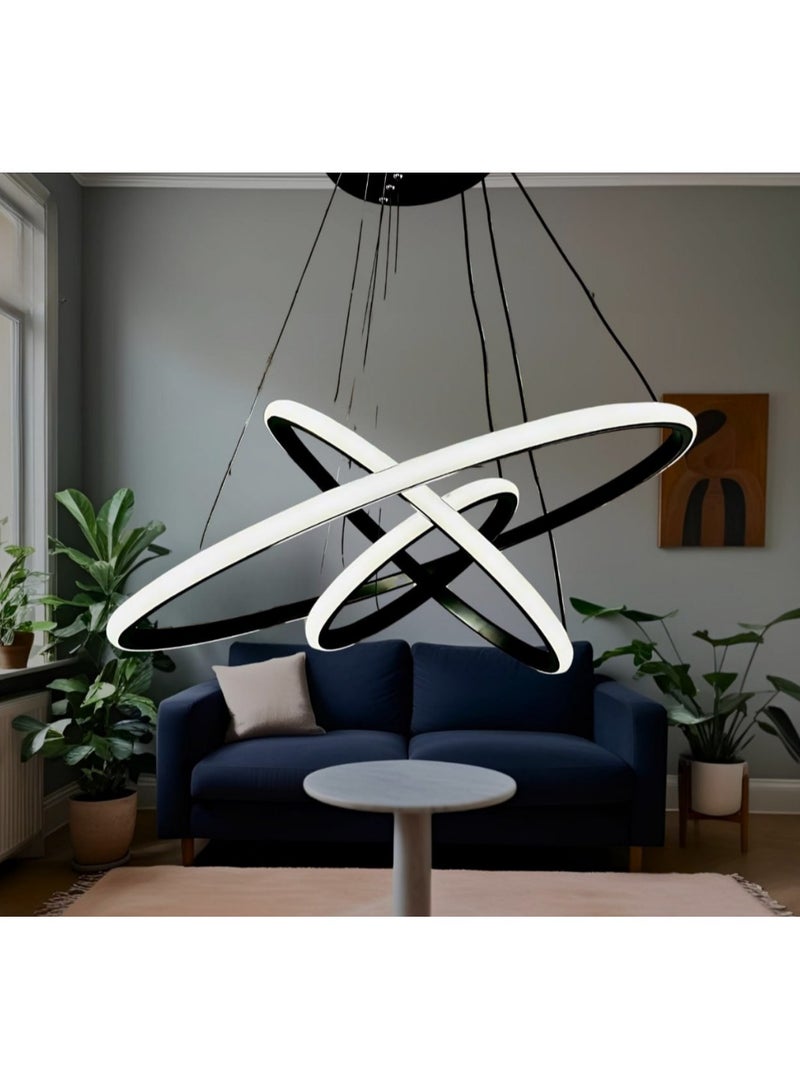 Modern chandelier  Circles  LED remote for ceiling decoration to suit all decorations