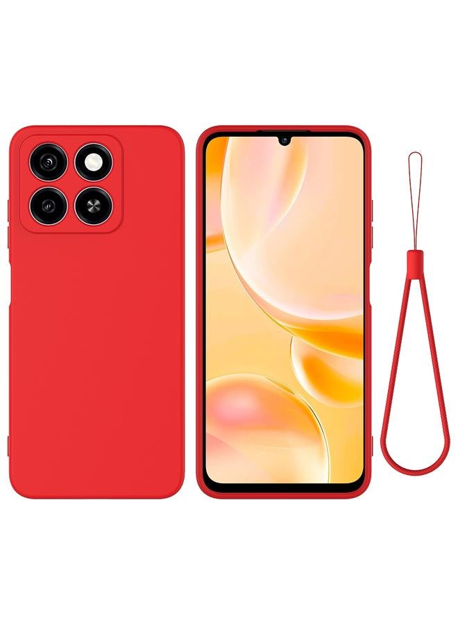 The Bros Case For ZTE Blade A55 / A35 Pure Color Liquid Silicone Shockproof Phone Case