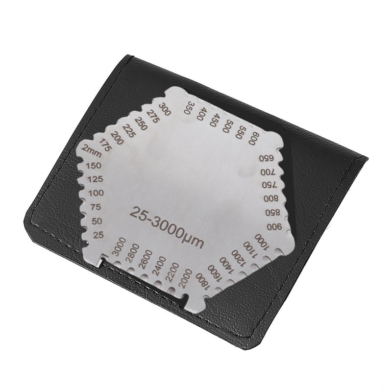 Stainless Steel Wet Film Comb Gauge 25 3000um Thickness Measurement Tool - Image 2