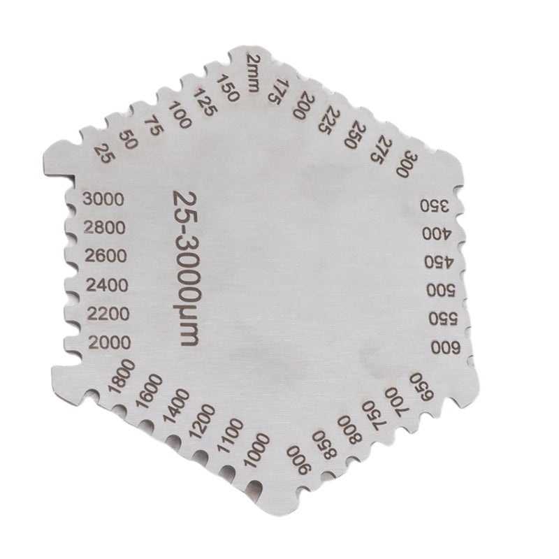 Stainless Steel Wet Film Comb Gauge 25 3000um Thickness Measurement Tool - Image 4