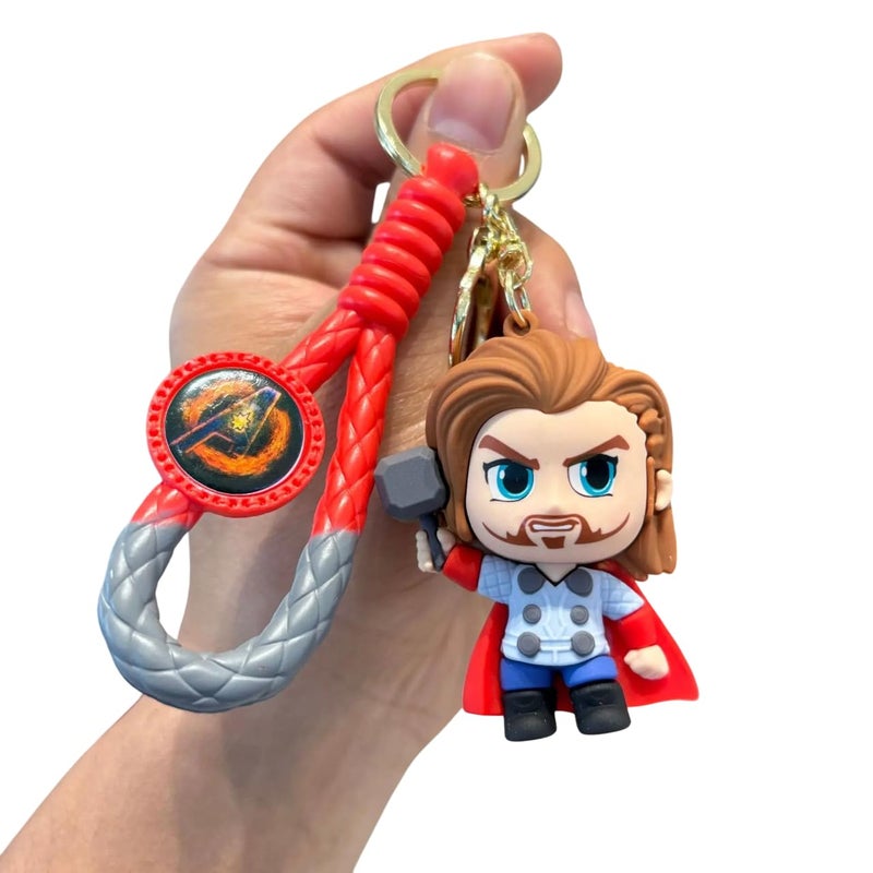FowWelt Cartoon Characters Keychain for Girls Boys, Cute Silicon Keychains Accessories Keyring Key Purse Backpack Car Charms for Kids Gifts - Image 1