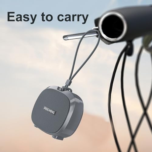 PEICHENG Speaker, Small Portable Bluetooth Wireless IPX5 Waterproof Shower Speaker,Loud Stereo Sound Deep Bass,TWS Paire, RGB Lights,Long Playtime for Outdoor Party, Great Gift,1PC(Gray) - Image 4