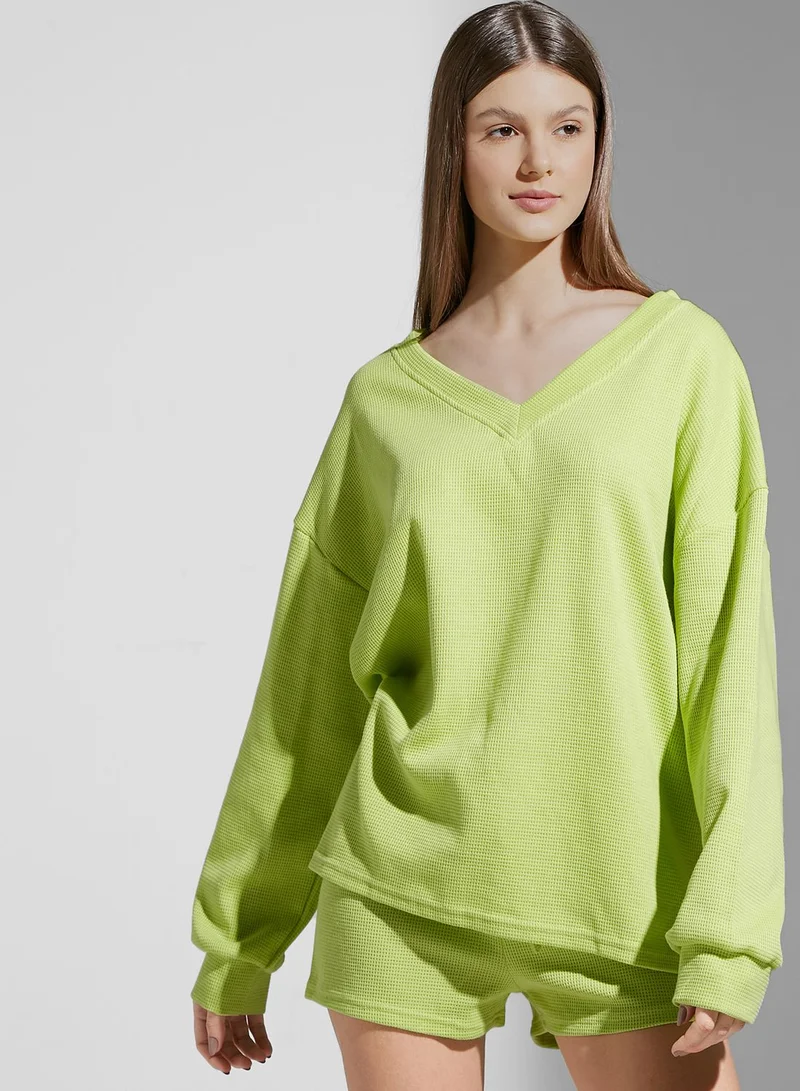 ELLIATT Knitted Sweater & Shorts Set