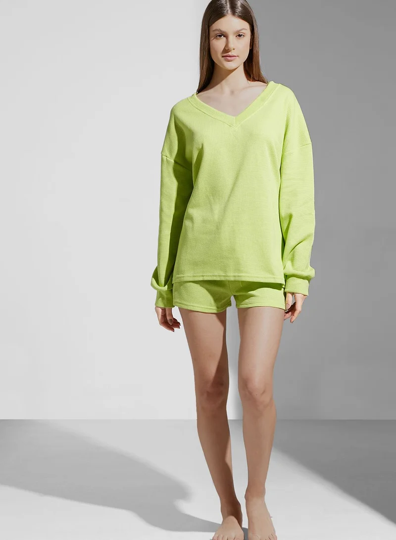 ELLIATT Knitted Sweater & Shorts Set