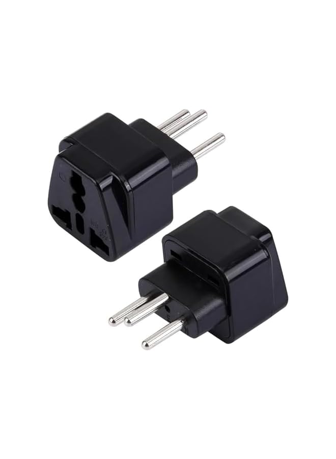 PROMASS Switzerland Plug Adapter, UK to Swiss Plug Adapter, European Travel Universal Plug Adapter for Using in Switzerland (Black) - Image 2