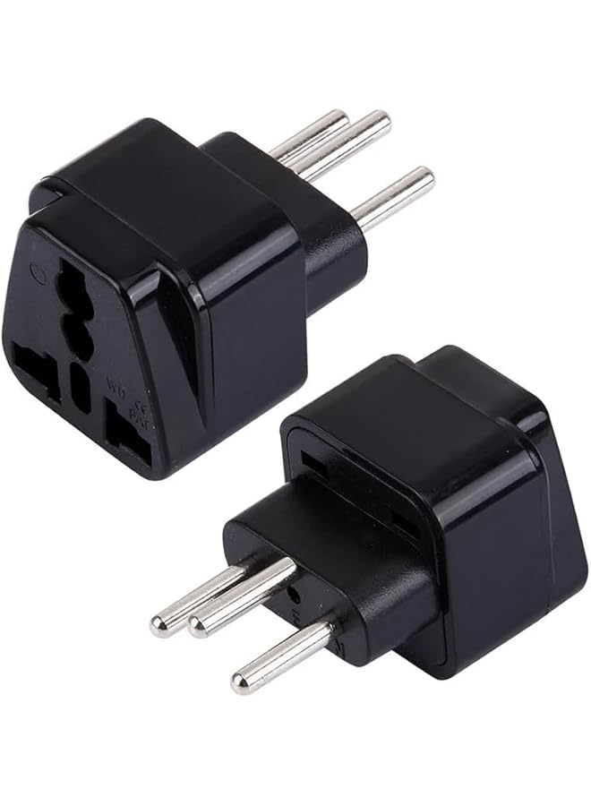 PROMASS Switzerland Plug Adapter, UK to Swiss Plug Adapter, European Travel Universal Plug Adapter for Using in Switzerland (Black) - Image 3