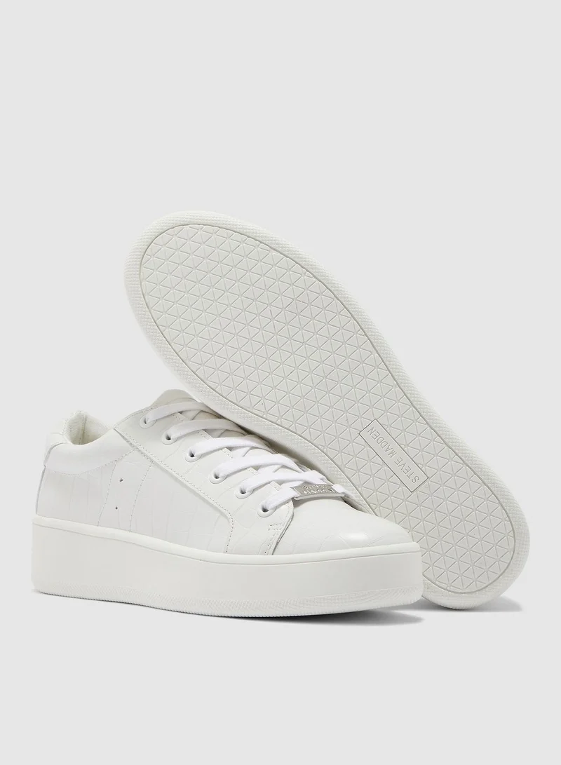 STEVE MADDEN Bertie Low Top Sneaker - White