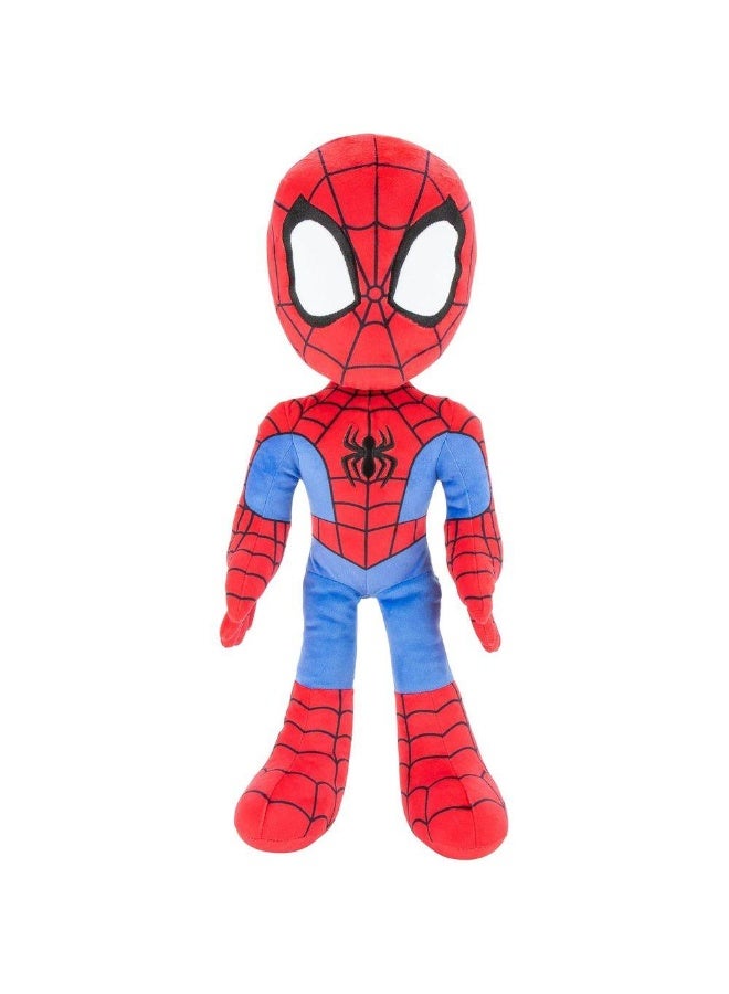 Marvel Spidey and His Amazing Friends Spidey Large Plush Toy (48.26 cm, Red/Blue) - Image 1