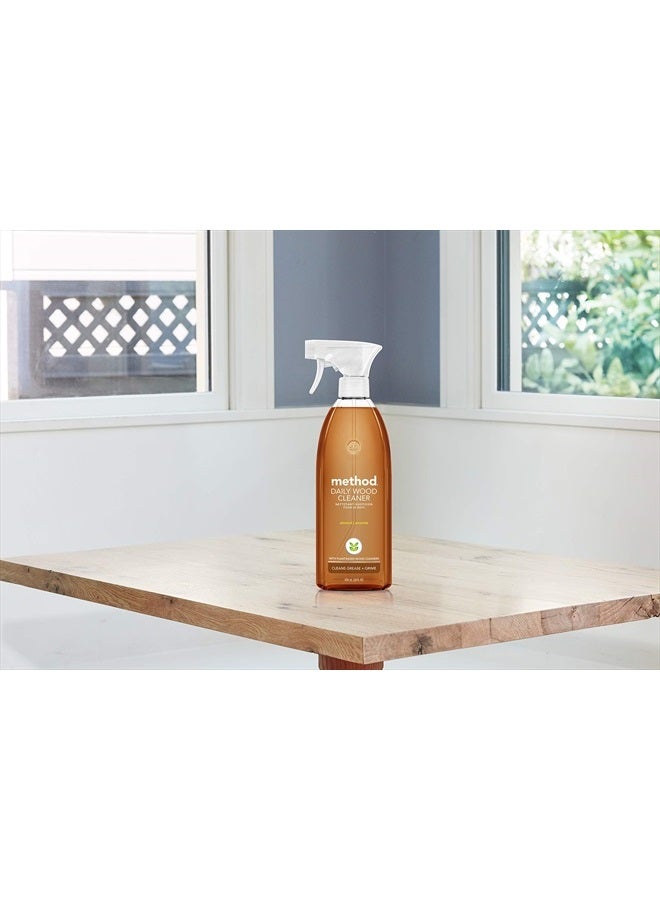 Method منظف الخشب اليومي، لوز، تركيبة نباتية تنظف الرفوف والطاولات والأسطح الخشبية الأخرى بينما تزيل الغبار والأوساخ، 28 أونصة سائلة، (عبوة من 4) - Image 5