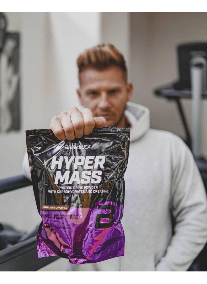 BioTechUSA Hyper Mass Mass Supplement With Carbohydrate And Protein Blend Micronized Creatine Gluten Free 4 Kg Chocolate  - Image 5