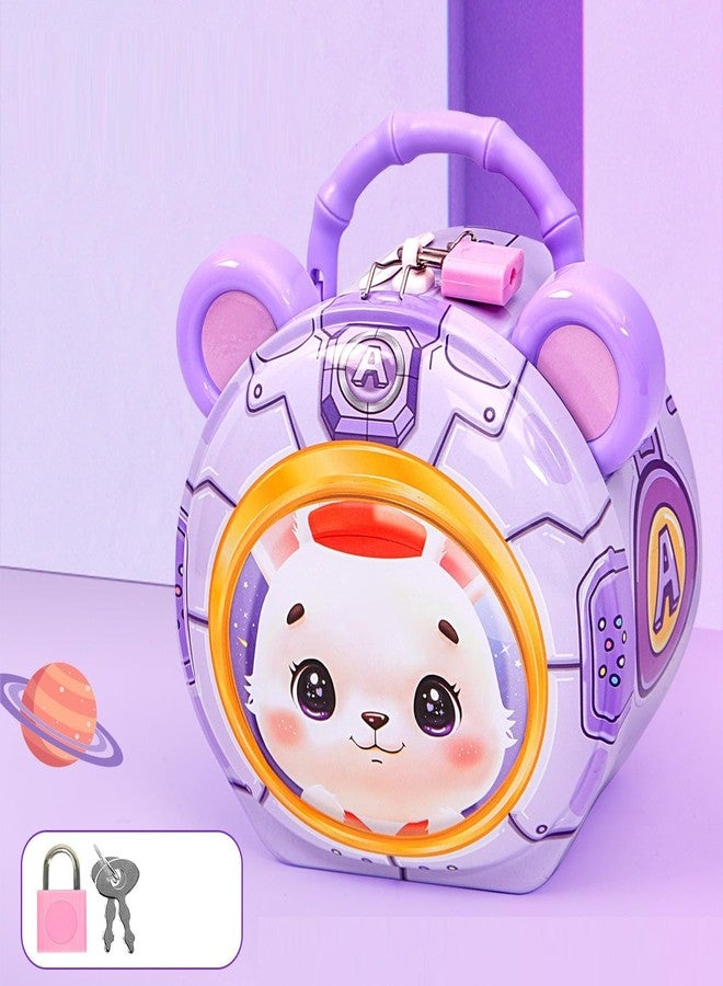 SQUICKLE Cute Cartoon Creative Portable Piggy Bank | Money Saving Box with Combination Lock | Mini Coin Bank Gifts for Boys and Girls | Best Return Gifts for Kids (Pack of 1) (Panda) - Image 3