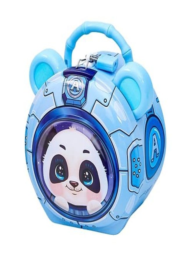 SQUICKLE Cute Cartoon Creative Portable Piggy Bank | Money Saving Box with Combination Lock | Mini Coin Bank Gifts for Boys and Girls | Best Return Gifts for Kids (Pack of 1) (Panda) - Image 1