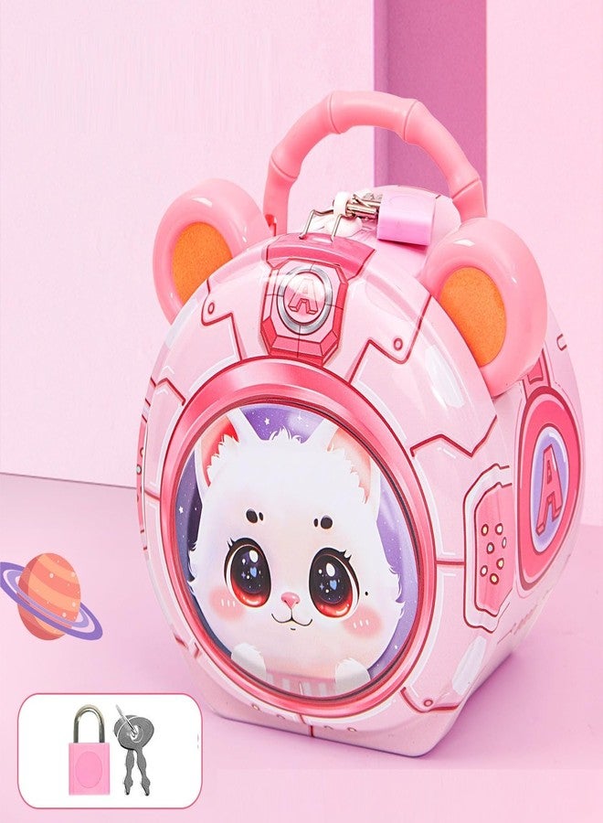 SQUICKLE Cute Cartoon Creative Portable Piggy Bank | Money Saving Box with Combination Lock | Mini Coin Bank Gifts for Boys and Girls | Best Return Gifts for Kids (Pack of 1) (Panda) - Image 2