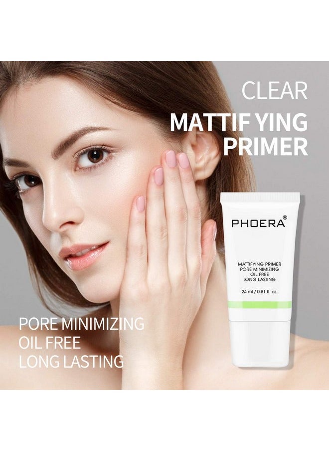 Phoera - Primer Face Foundation Primers,Face Primer For Makeup Long Lasting Hydrating Smoothing Isolated Moisturizing Oil Free Effect Make Up Base Matte Makeup Primer (24Ml) - Image 1