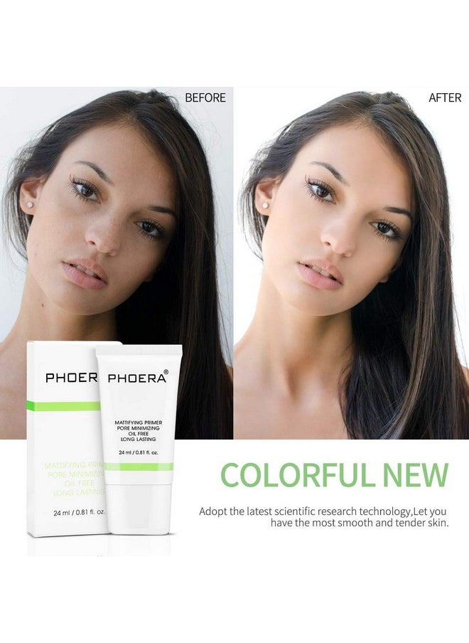 Phoera - Primer Face Foundation Primers,Face Primer For Makeup Long Lasting Hydrating Smoothing Isolated Moisturizing Oil Free Effect Make Up Base Matte Makeup Primer (24Ml) - Image 1