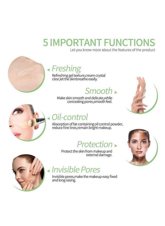 Phoera - Primer Face Foundation Primers,Face Primer For Makeup Long Lasting Hydrating Smoothing Isolated Moisturizing Oil Free Effect Make Up Base Matte Makeup Primer (24Ml) - Image 1