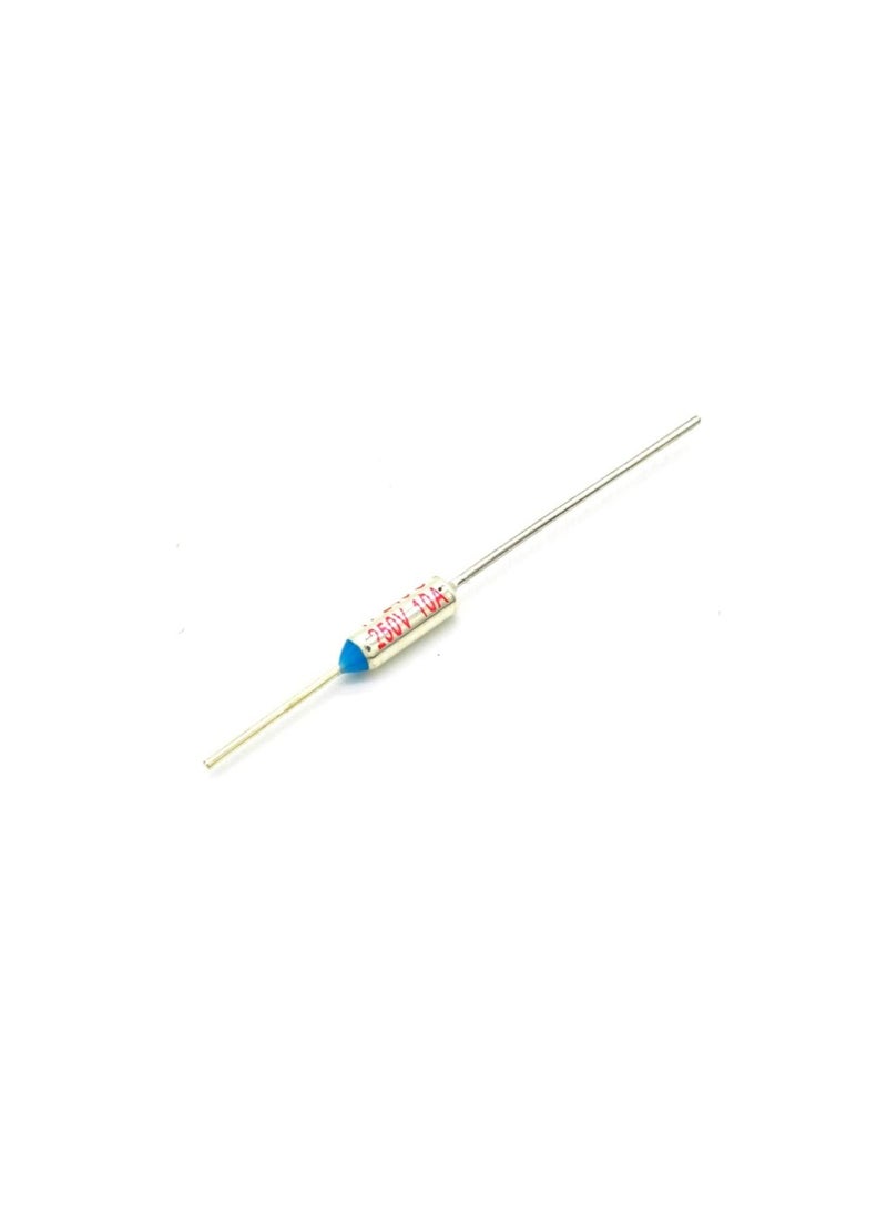 3 Pcs Temperature Control Circuit Cut Off Thermal Fuse, 10A, 15A High Quality Metal Cutoffs for Irons, Hair Dryers, Heaters, Refrigerators etc (10A, 110 Degree Celsius)  - Image 1