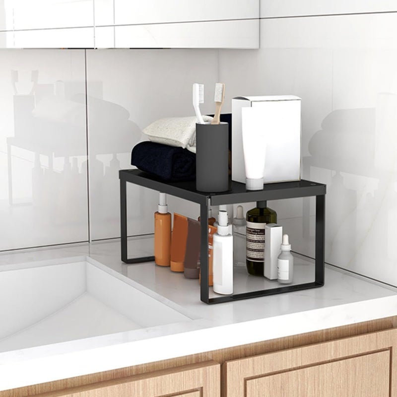 Medium Size Metal Seasoning Rack and Pan Holder Kitchen Storage Organizer - Image 5