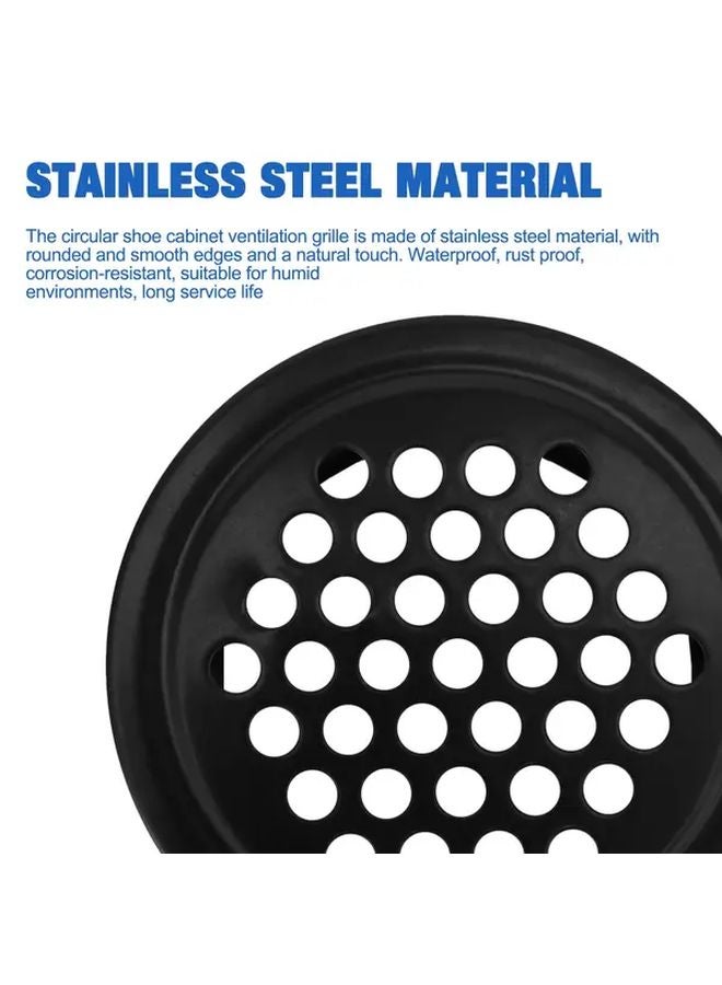 10pcs White Stainless Steel Ventilation Grilles For Wardrobe Air Circulation - Image 5