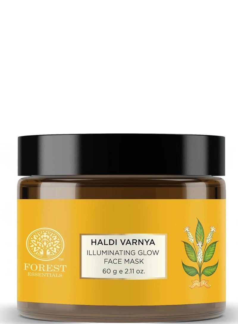 Forest Essentials Haldi Vernya Lepa | Ayurvedic Skin Brightening Facial Mask With Turmeric | Moisturising And Hydrating Face Pack - Image 1