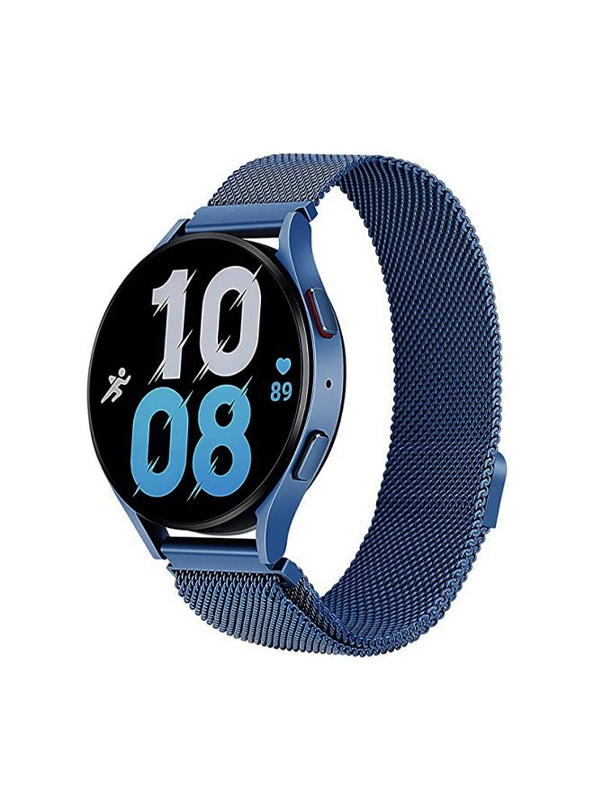 Samsung Galaxy Watch 4 40mm 44mm/Watch 4 Classic 46mm 42mm/Watch 5 40mm 44mm Pro 45mm/Active 2/Watch 42mm/Watch 3 41mm/Active 40mm Bands 20mm Stainless Steel Mesh Loop Strap Accessories - Image 1