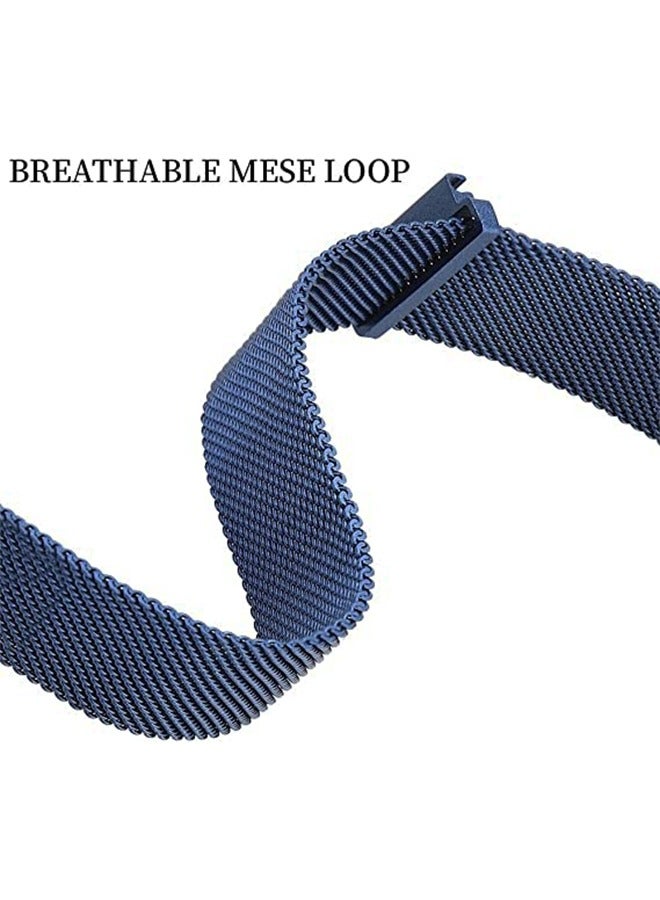 Samsung Galaxy Watch 4 40mm 44mm/Watch 4 Classic 46mm 42mm/Watch 5 40mm 44mm Pro 45mm/Active 2/Watch 42mm/Watch 3 41mm/Active 40mm Bands 20mm Stainless Steel Mesh Loop Strap Accessories - Image 4