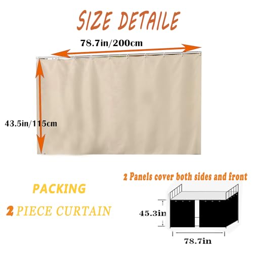 Qubanda Dorm Home Bunk Nets Bed Curtains Cloth Bed Canopy Blackout College Students Shading Nets Breathable Single Sleeper - Image 2