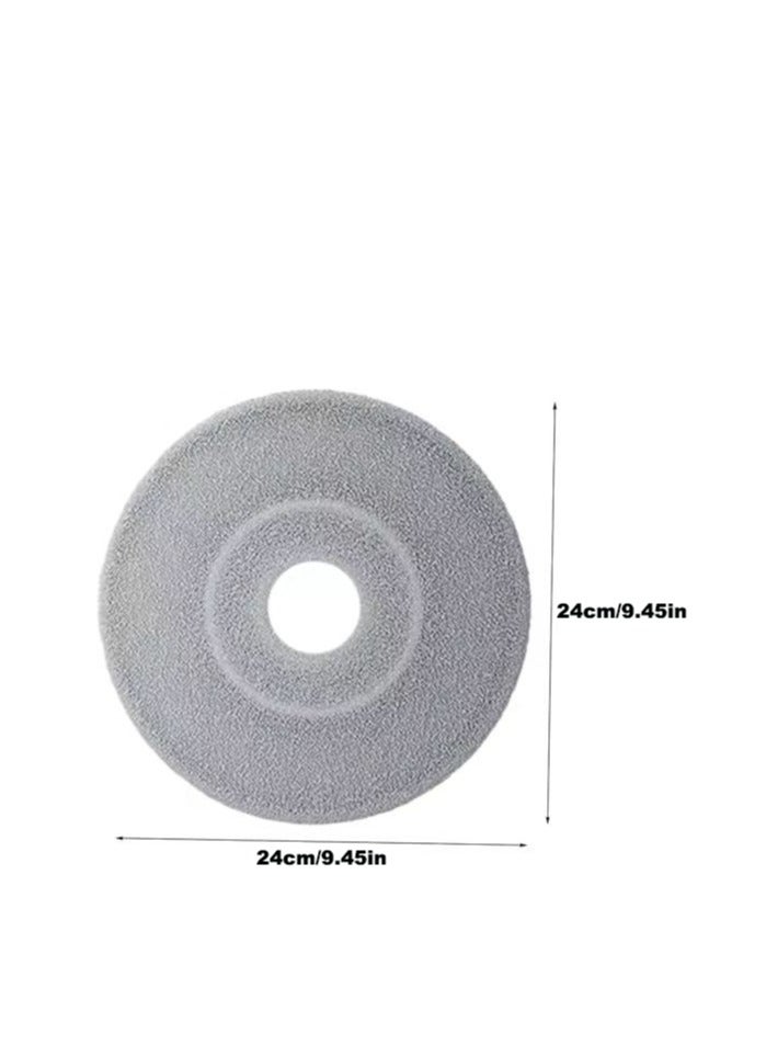 3pcs Mop Cloth Flat Floor Mop Cleaning Mop Household Wet & Dry Mops Microfiber Rotation Mop Refills Cleaning Mop Heads Round Mop Pads Cloth Mop Head Cotton Replace Mop Heads Steam - Image 2