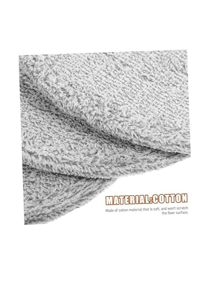 3pcs Mop Cloth Flat Floor Mop Cleaning Mop Household Wet & Dry Mops Microfiber Rotation Mop Refills Cleaning Mop Heads Round Mop Pads Cloth Mop Head Cotton Replace Mop Heads Steam - Image 4