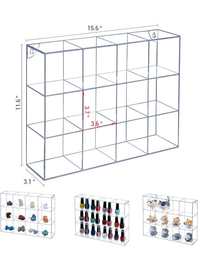 TPGP حافظة عرض حائطية شفافة من الأكريليك للمقتنيات - Image 3