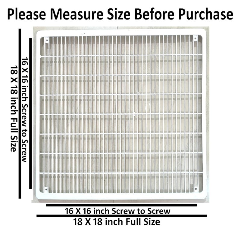 EVNCOM شواية EVNCOM الخارجية لمكيف الهواء جالي بحجم 18 × 18 بوصة مربع - Image 2