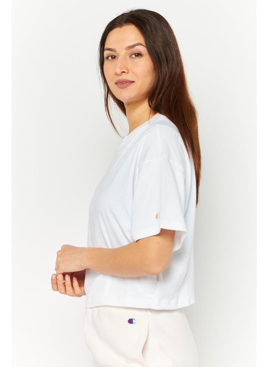 Champion Women Sportswear Fit Short Sleeve Outdoor Top, White  - Image 4