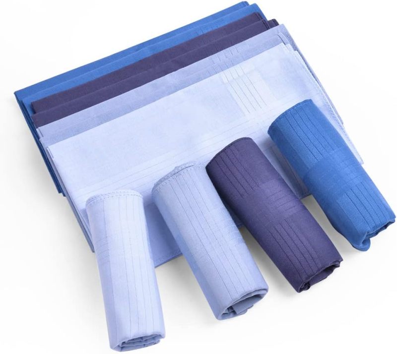 Men's Handkerchiefs Handbags Handkerchiefs Business and Informal Set, Cotton Handkerchief Handkerchiefs and Soft Men's Suit, Cloth Handkerchiefs Gift for Men - Image 5