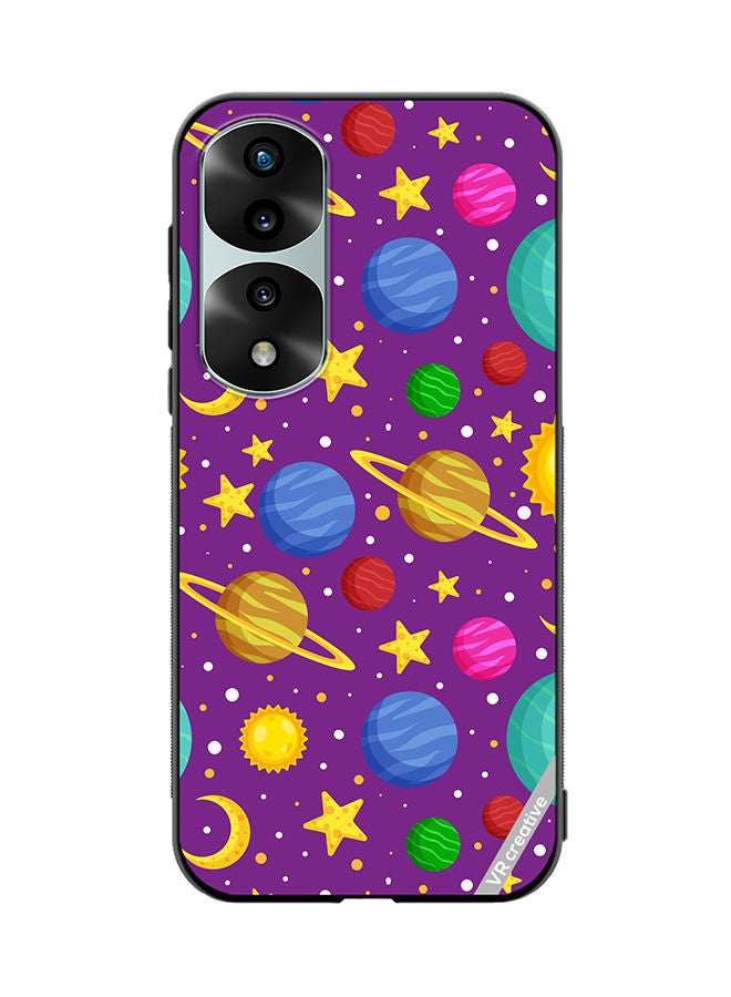 VR CREATIVE Protective Case Cover For Honor 70 Pro plus Celestial Bodies Seamless Pattern Design Multicolour - Image 1