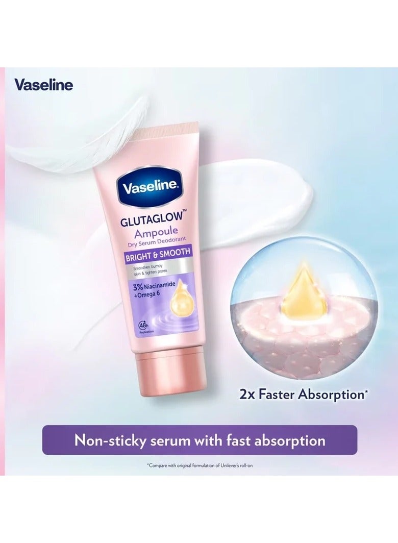 Vaseline GlutaGlow Ampoule Dry Serum Deodorant Bright & Smooth 45ml - Image 2