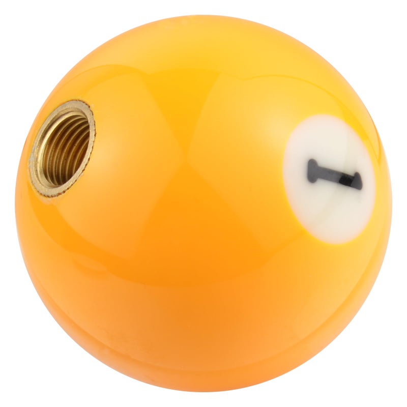 Arenbel 1 Ball Car Racing Shifter Lever Stick Knob Polished Gear Shift Grip Handle Fit Most Auto Manual Vehicles, Yellow - Image 5