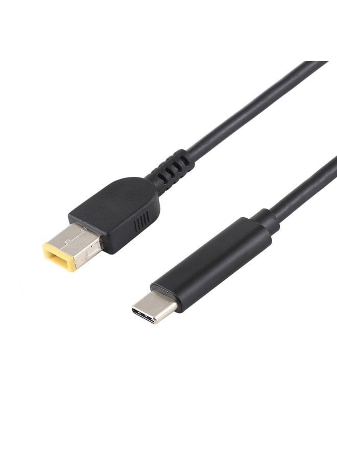 BURAQ USB-C / Type-C to Big Square Male Laptop Power Charging Cable for Lenovo, Cable Length: about 1.5m(Black) - Image 3