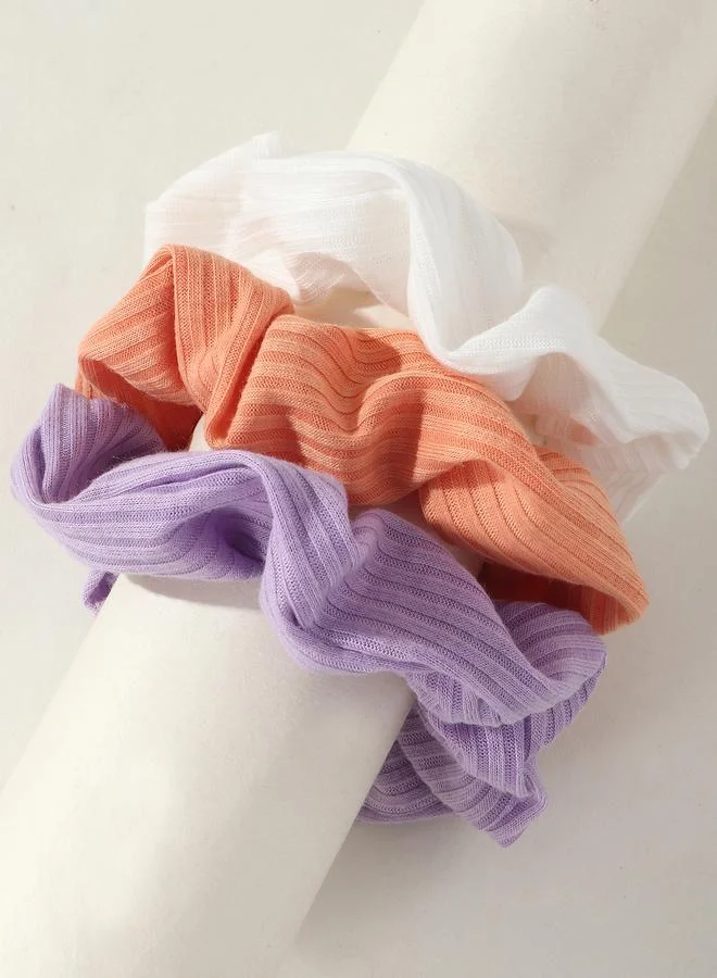 Take Two Set of 3 - Textured Hair Scrunchies